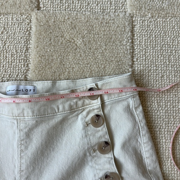 Ann Taylor Loft High rise wide leg sailor jeans size 30 - Picture 4 of 7